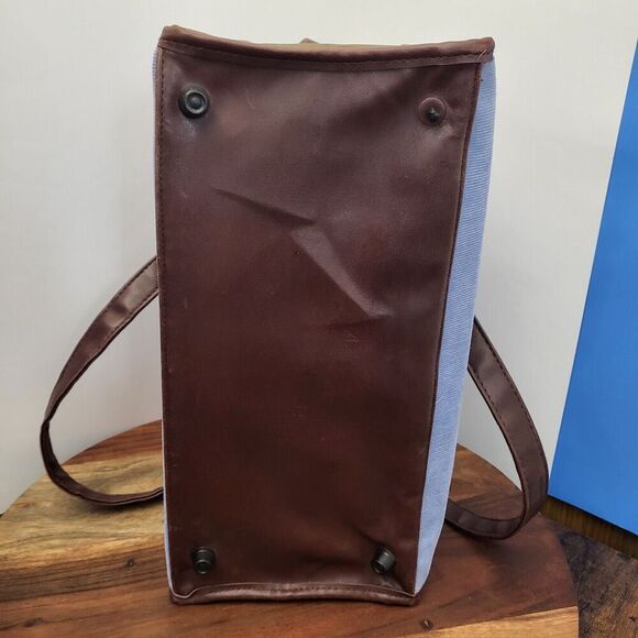 Bow-Wow Pet Carrier Large 15” x 12” x 8” Pets Up to 22lbs Blue Corduroy Unused - Picture 11 of 16